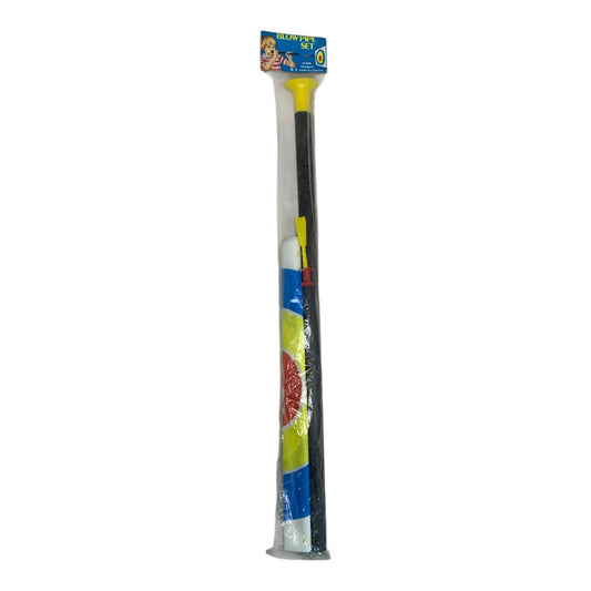 5071 - Toy Safe Blow Gun Pipe Set with Plastic Darts and Target |R-45|