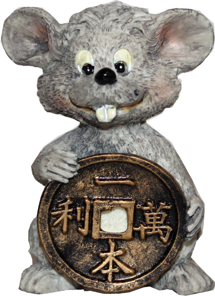 6025 - 2.5" Color Zodiac Rat-Coin - |Z-54|