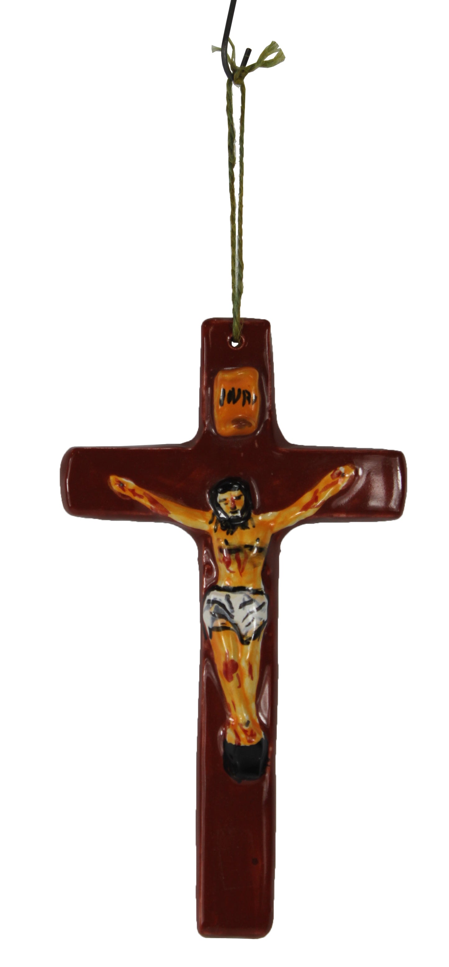 6031 - 8" Talavera Cross w Jesus - |3-2|
