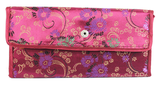 6038 - Burgundy Brocade Wallet |17-19|