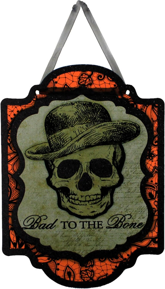 6052 - Bad To The Bone Skull Sign - |Pod 2-59|