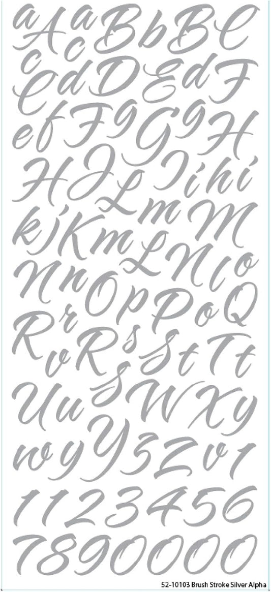 6053 - 82 pc Cursive Sticko - |File-18|