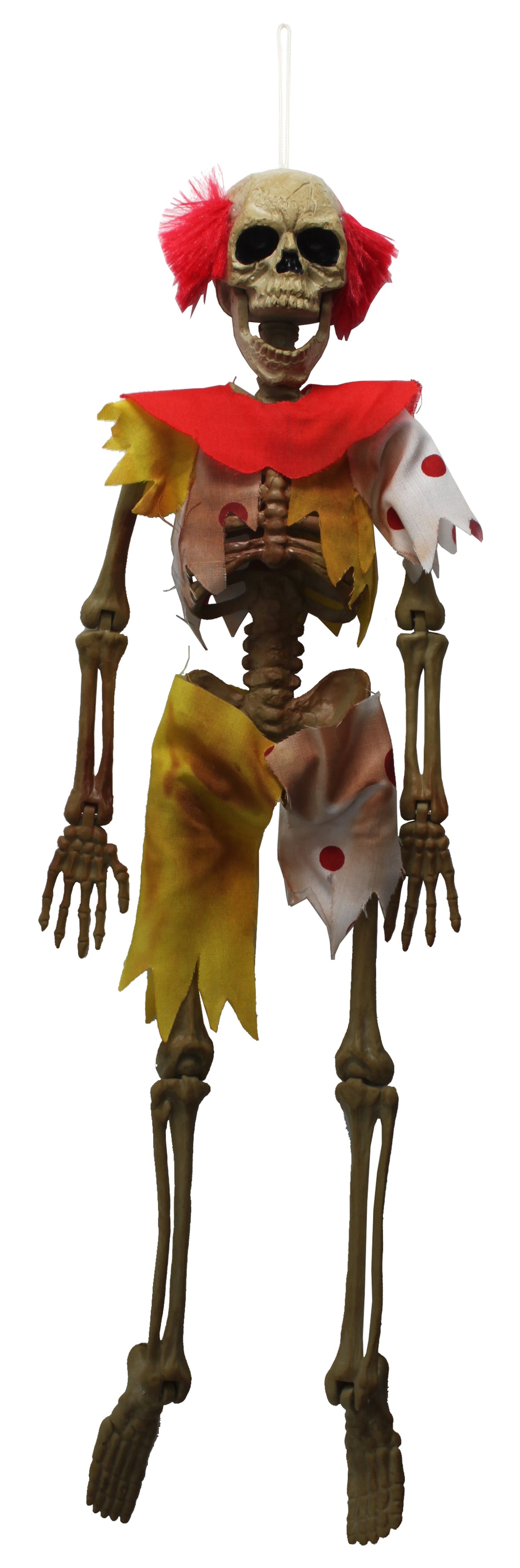 6062 - 15" Clown Skeleton Plastic Halloween Ornament |Pod 1-10|