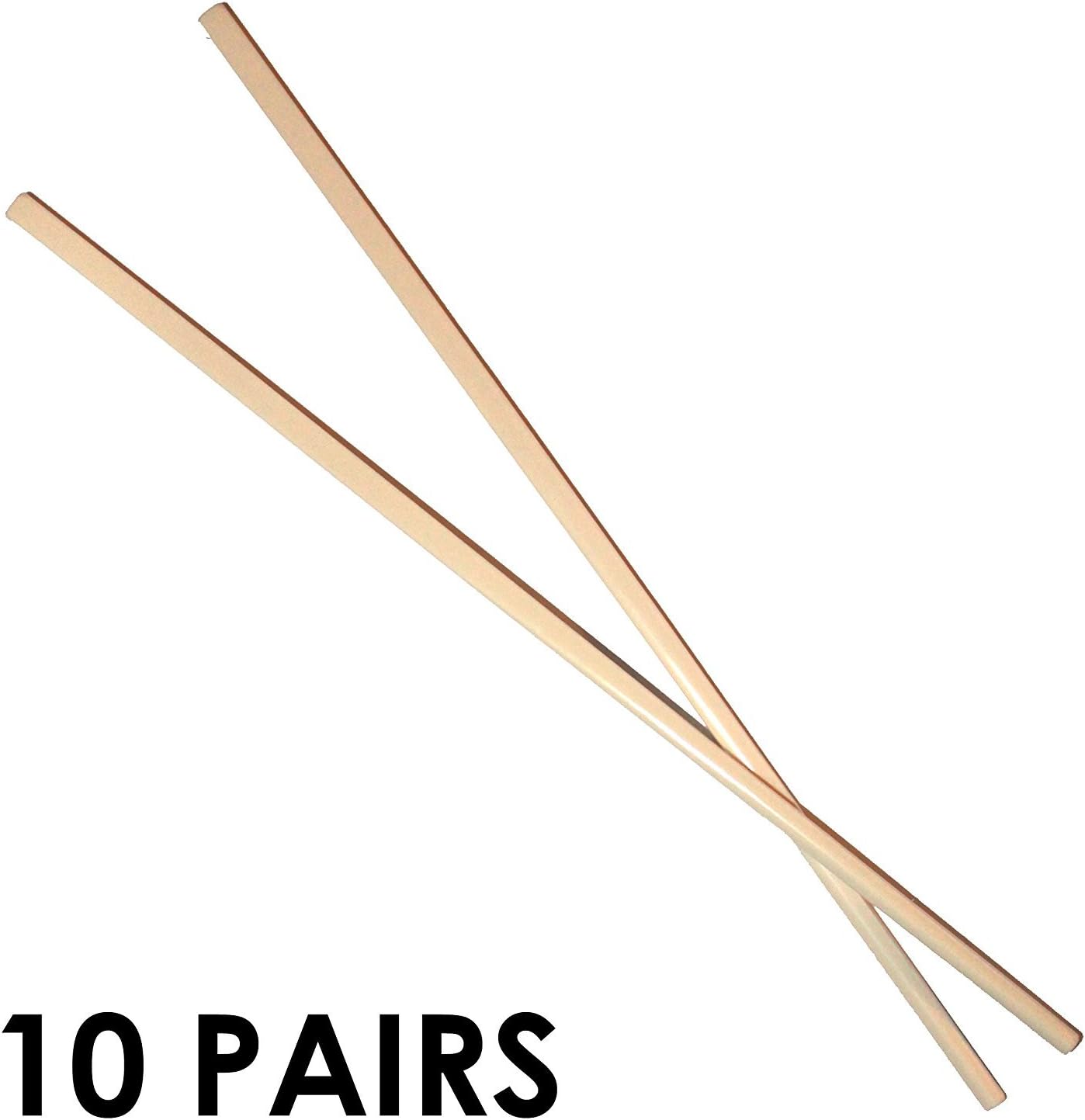 6092 - 10 Pair Sets Faux Ivory Chopsticks - [20-26]