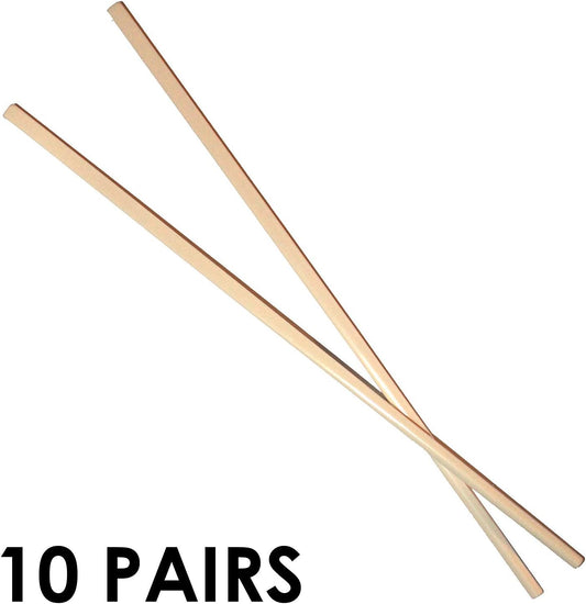 6092 - 10 Pair Sets Faux Ivory Chopsticks - [20-26]