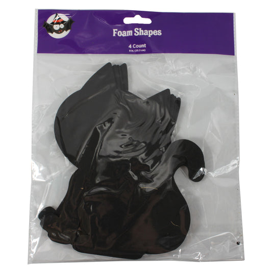 6109 - Black Cat Foam Shapes 4 Count - |Pod 2-21|