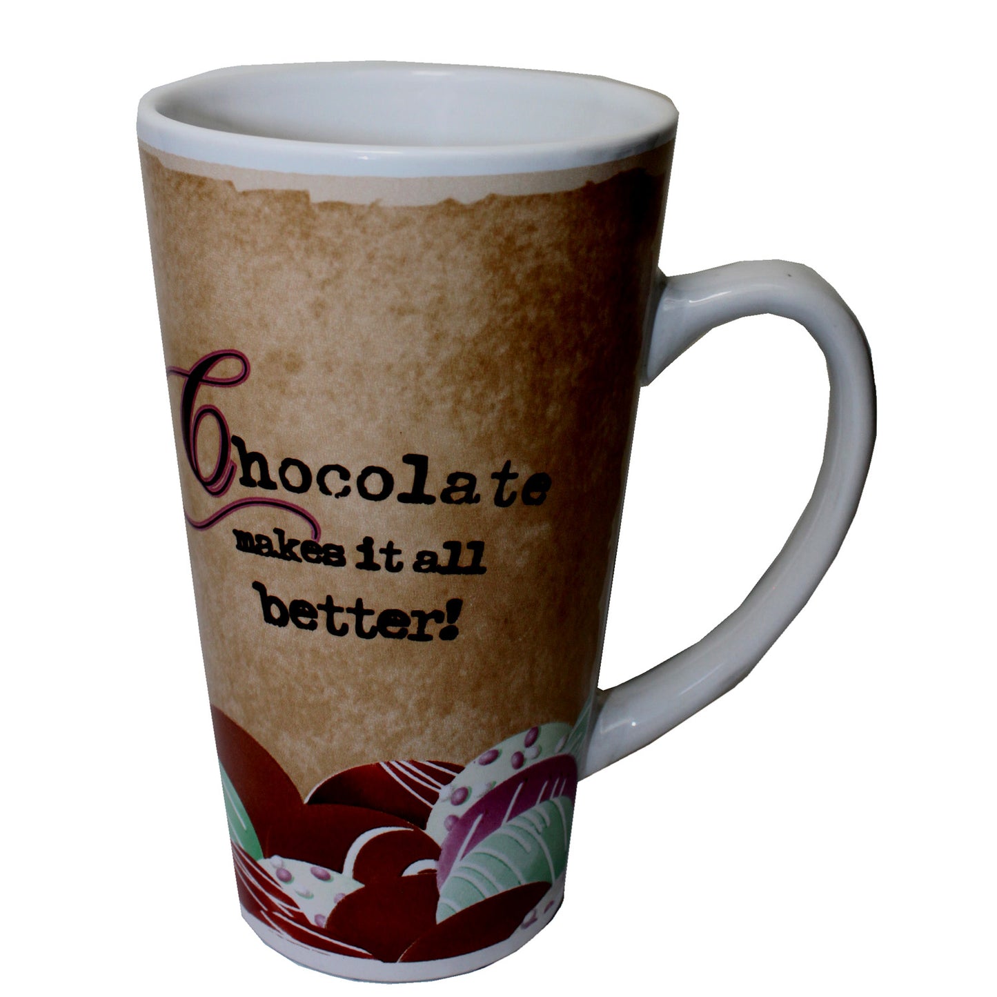 6140 - Chocolate Makes It All Better 16 oz Tall Mug |4-24|