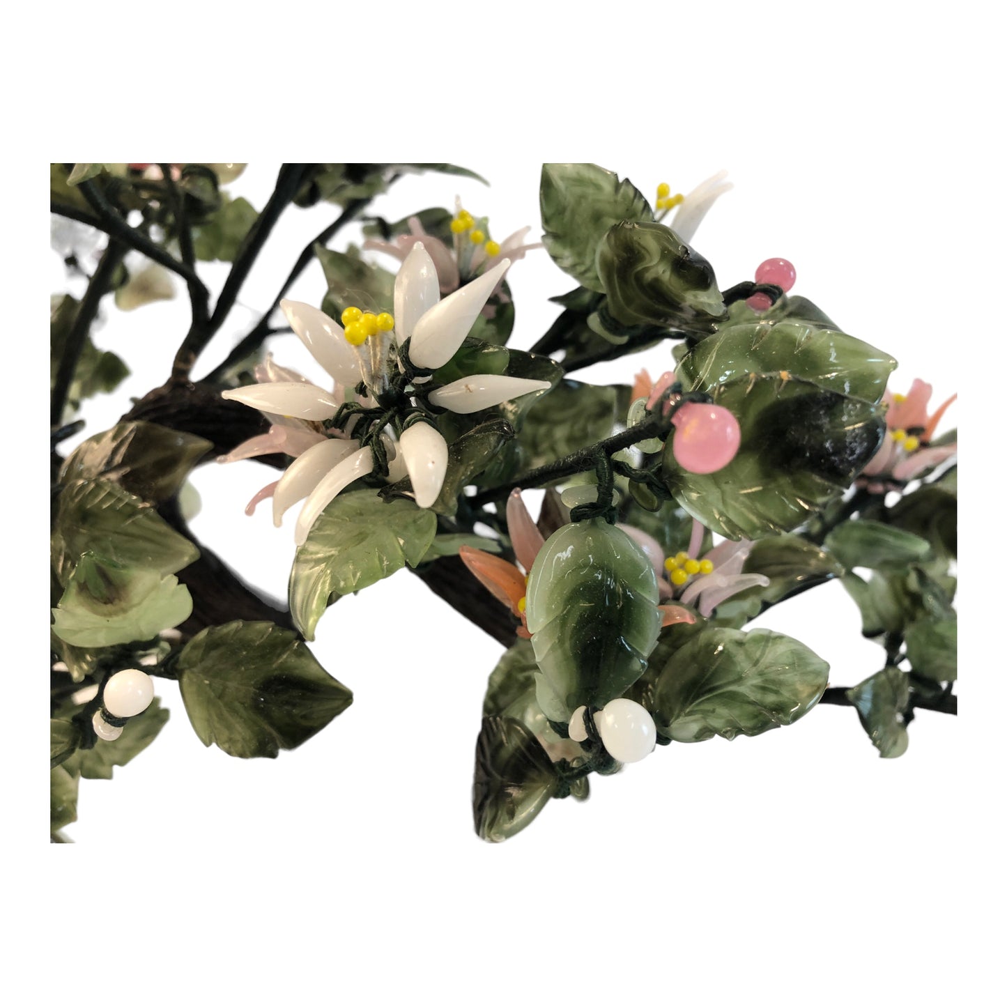 6151 - 14" Multicolor Flower Glass Tree  |14-19|