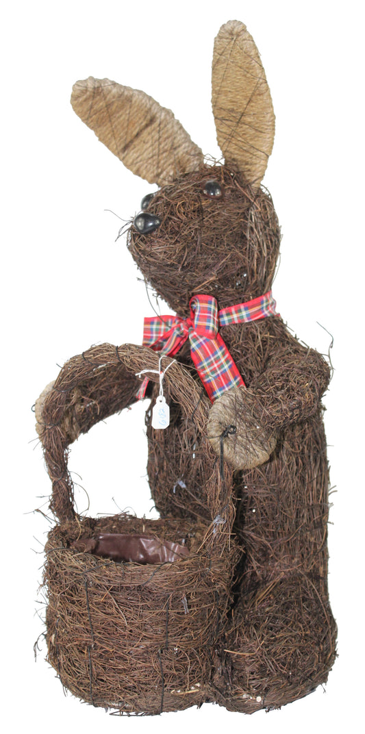 6182 - 18" Dried Vine Bunny Planter - |Z-72|