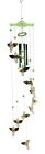 6226 - Enchanting Gold and Green Angel Design Windchime for Outdoor Garden Serenity |G-7|
