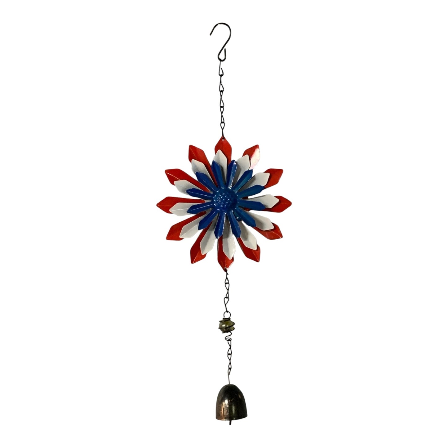 30063 - Red White Blue Flower Windchime 16” |G-7|