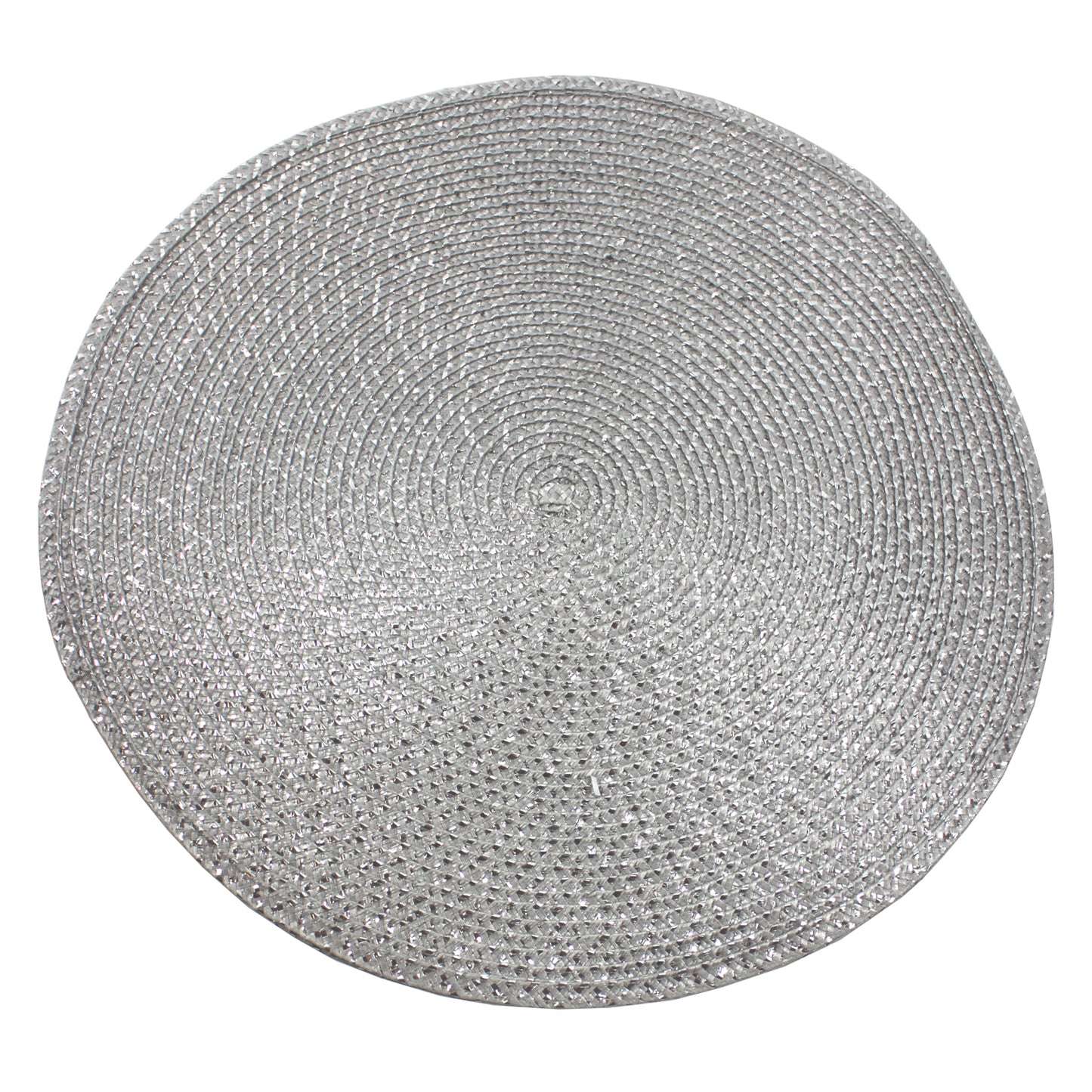 6441 - 15" Round Silver Placemat - Set of Four - |BB-39 Top|