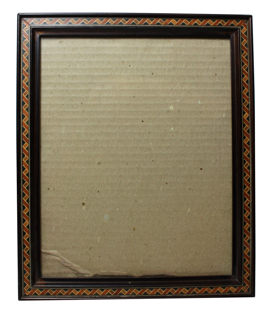 6471 - 9x10" Inlaid Wood Pic Frame |5-13|