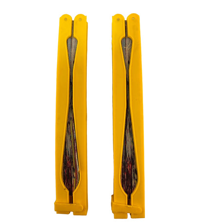 6505 - 3- 5.5" Yellow Fan - Elephants - W-18 : PT COOL BEANS