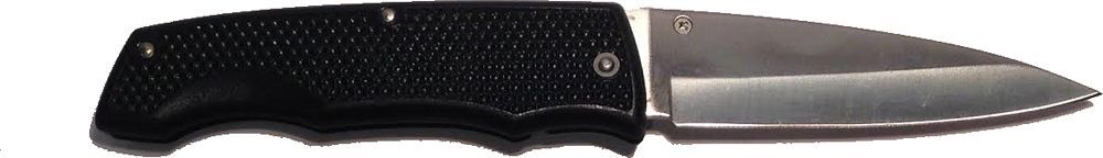 651 - Set of 2 Black Folding Plain Lockback |85|