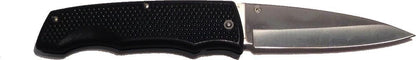 651 - Set of 2 Black Folding Plain Lockback |85|