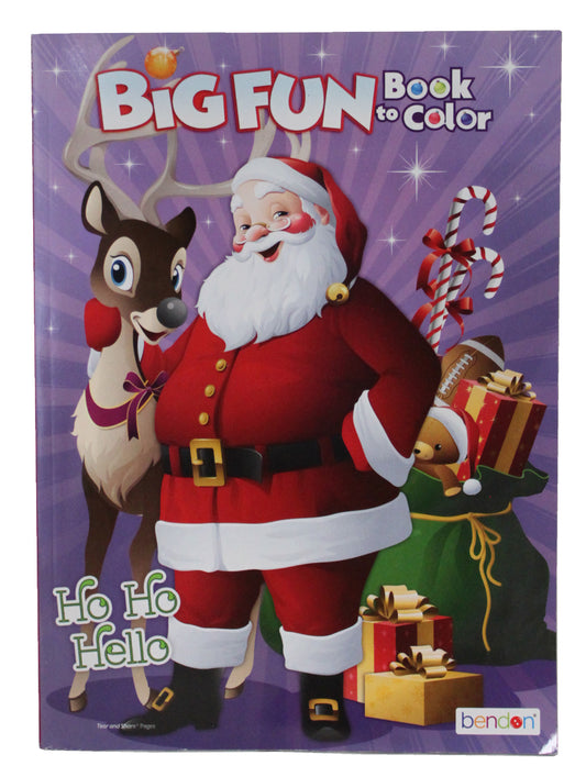 6543 - Ho Ho Hello Big Fun Book To Color - |R-6 Garage|