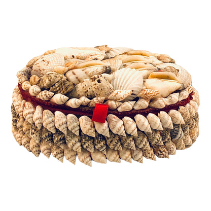 6557 - 5" Shell Box Red Velvet Lined - |1-14|