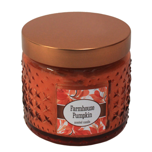 6565 - 10 Oz Farmhouse Style Pumpkin Scented Candle For Home Decor |Scent 22|