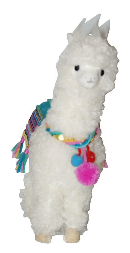 6578 - 9" Fur Llama Figurine - |H-60|