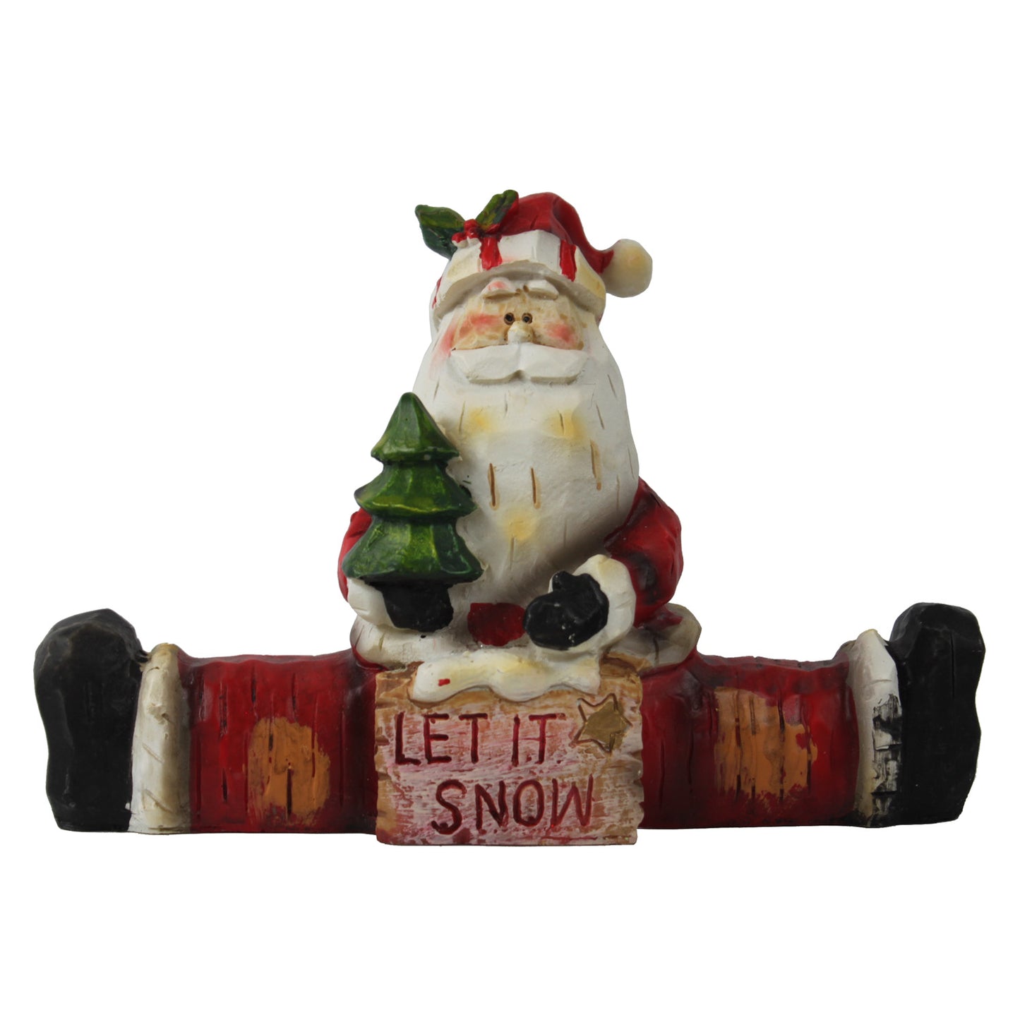 6604 - 6" Santa Let It Snow Figurine - |Pod 2-73|