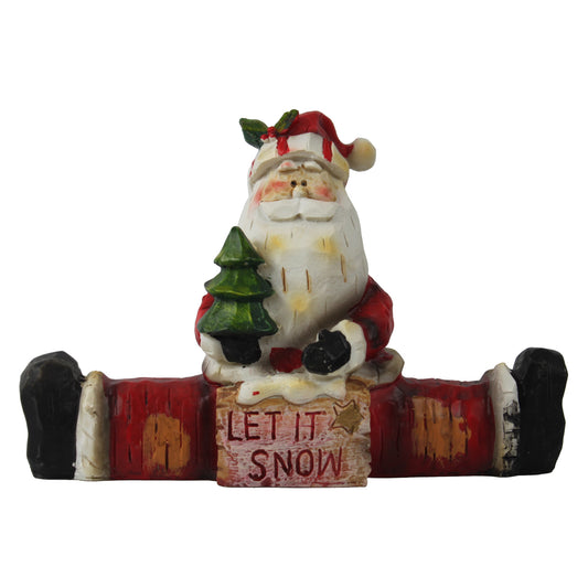 6604 - 6" Santa Let It Snow Figurine - |Pod 2-73|