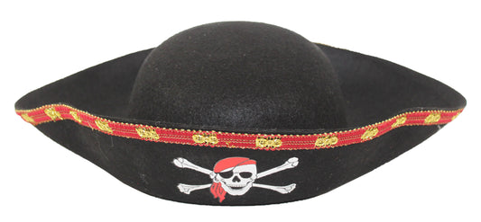 6608 - Adult Pirate Hat Red Border - |Pod 2-28|