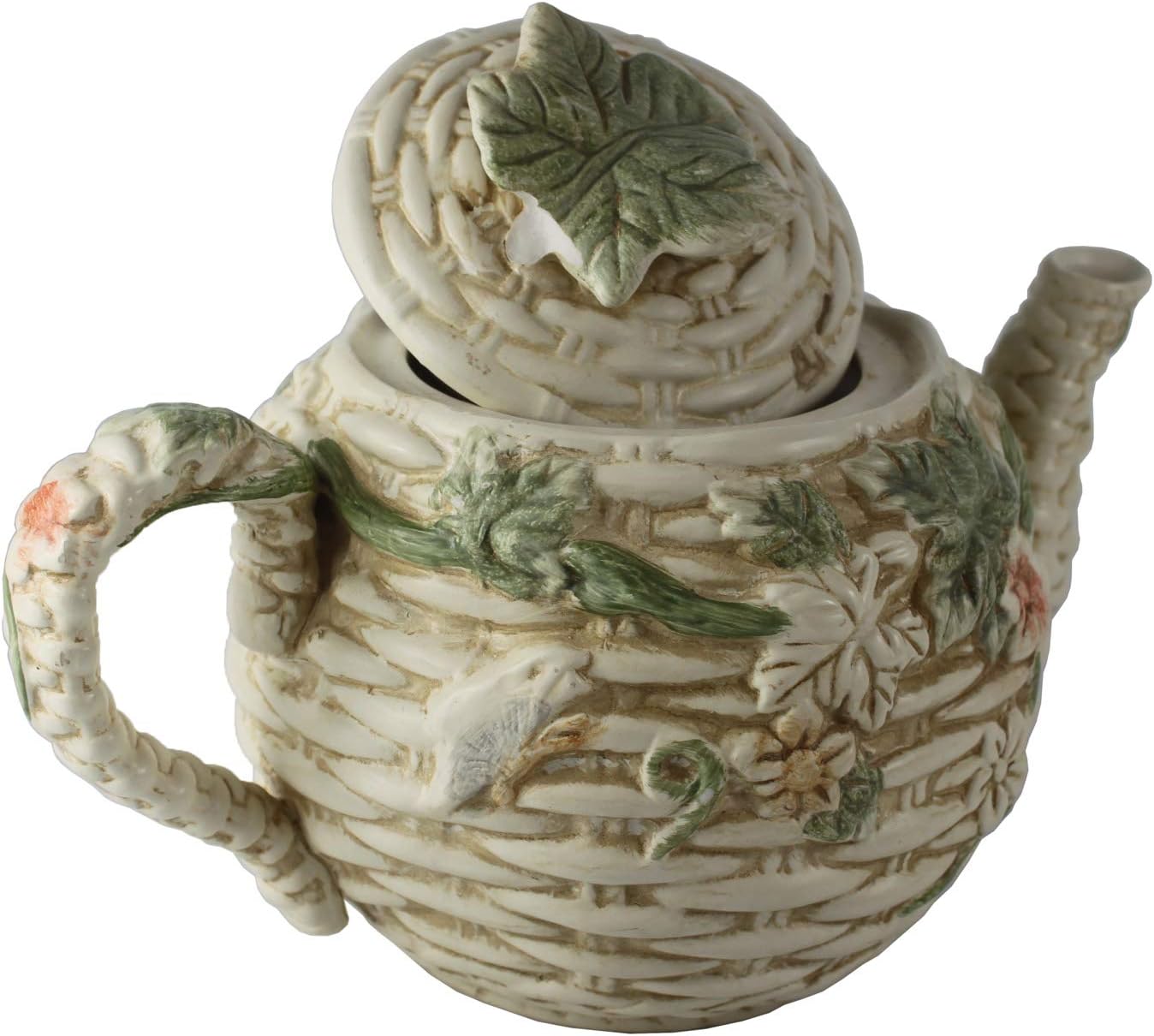 6614 - White Ivy Teapot - [Case A]