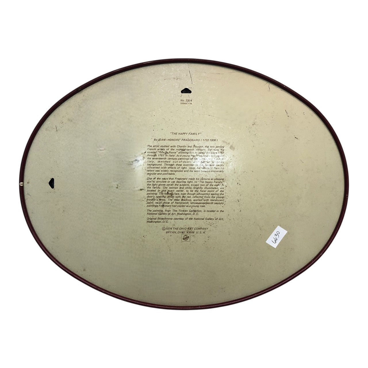 6630 - 15" Metal The Happy Family Picture Frame |16-21|