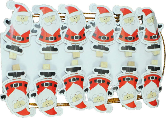 6635 - Santa Cardholder Garland-Two Pack - [Pod 2-61]