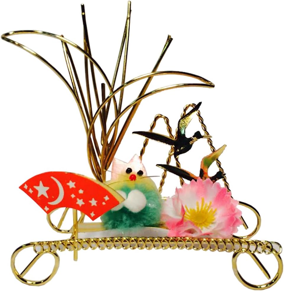 6641 - 5" Gold Wire Cat - Two Ducks - [IT Y-18]