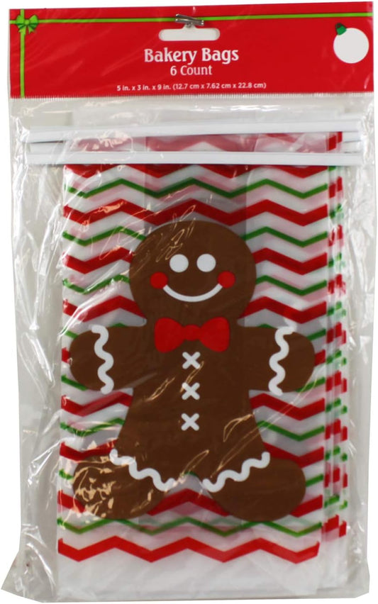 6654 - Gingerbread Bakery Bags 6 Ct - [DVD #6]