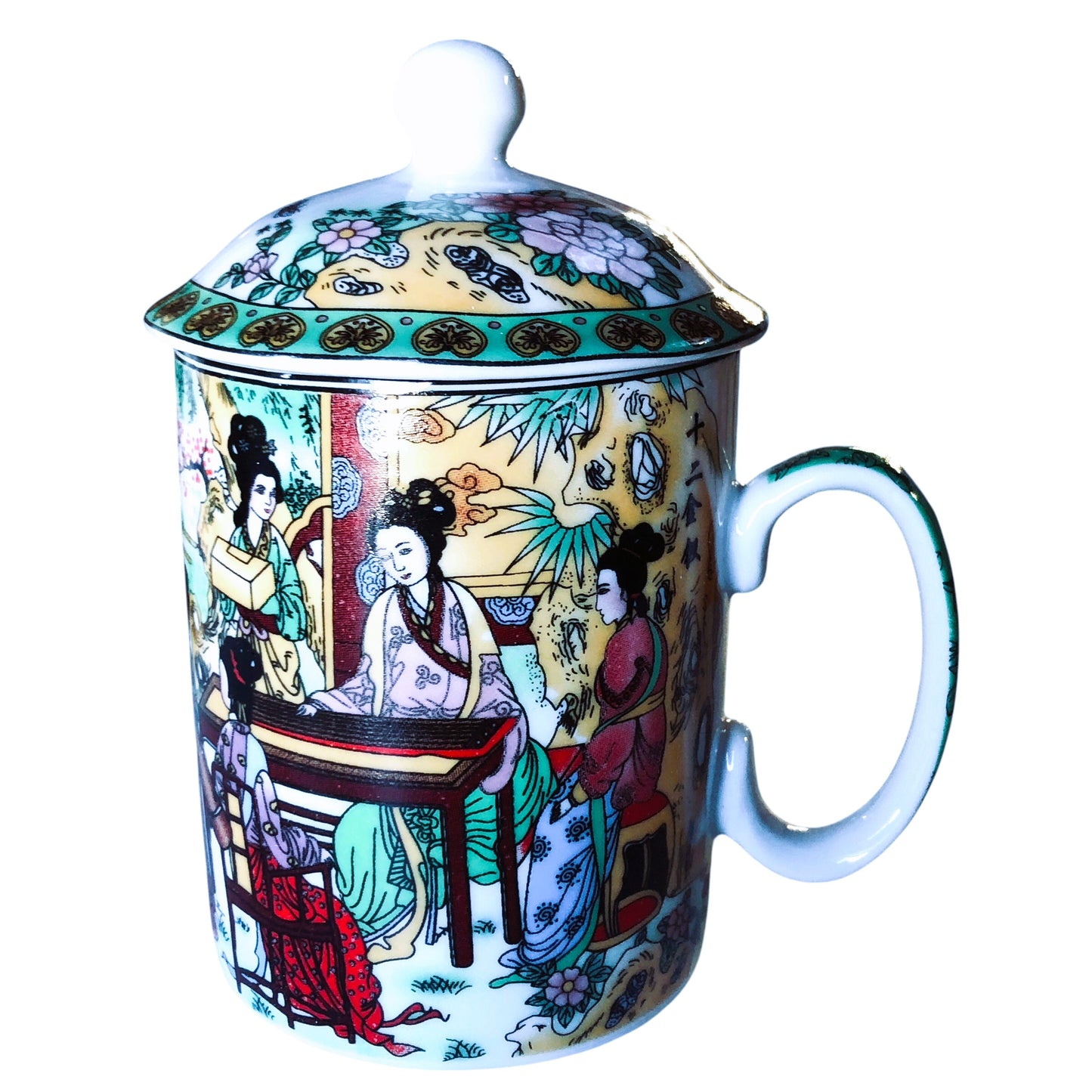 6668 - Exquisite Geisha Women Porcelain Tea/Coffee Cup Small - |7-20| |Pod 3-31|