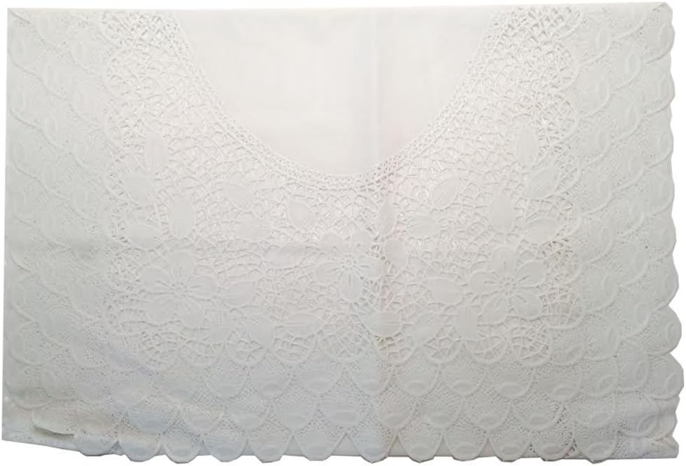 6677 - White Lace Table Runner 16x43 - [H-31/H-50]