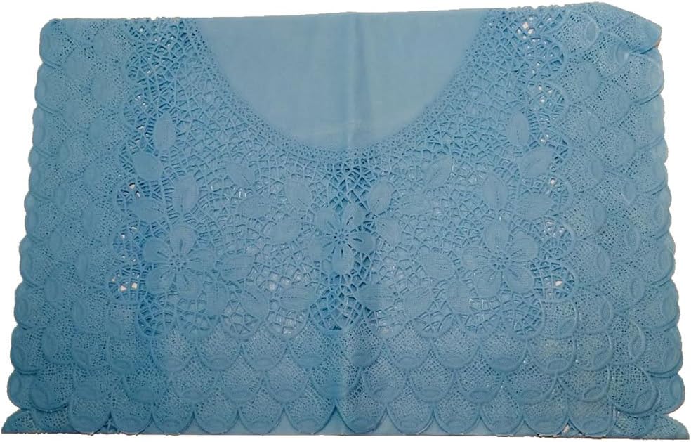 6678 - Blue Lace Table Runner 16x43 - [H-31 / H-50]