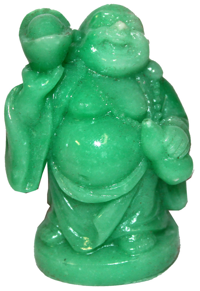 6680 - 2" Jade Green Buddha - Ingot Hefted - |X-28|