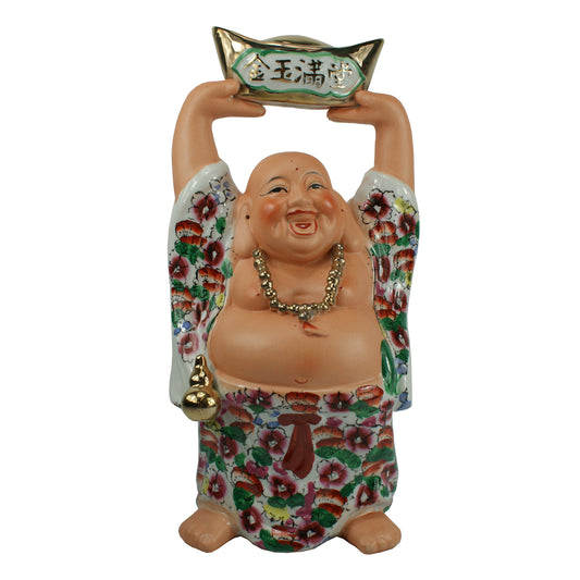 6696 - 11" Color Ceramic Buddha - Ingot 2 - |X-13|