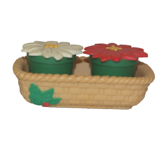 6726 - Poinsettia Basket Salt & Pepper - |12-18|