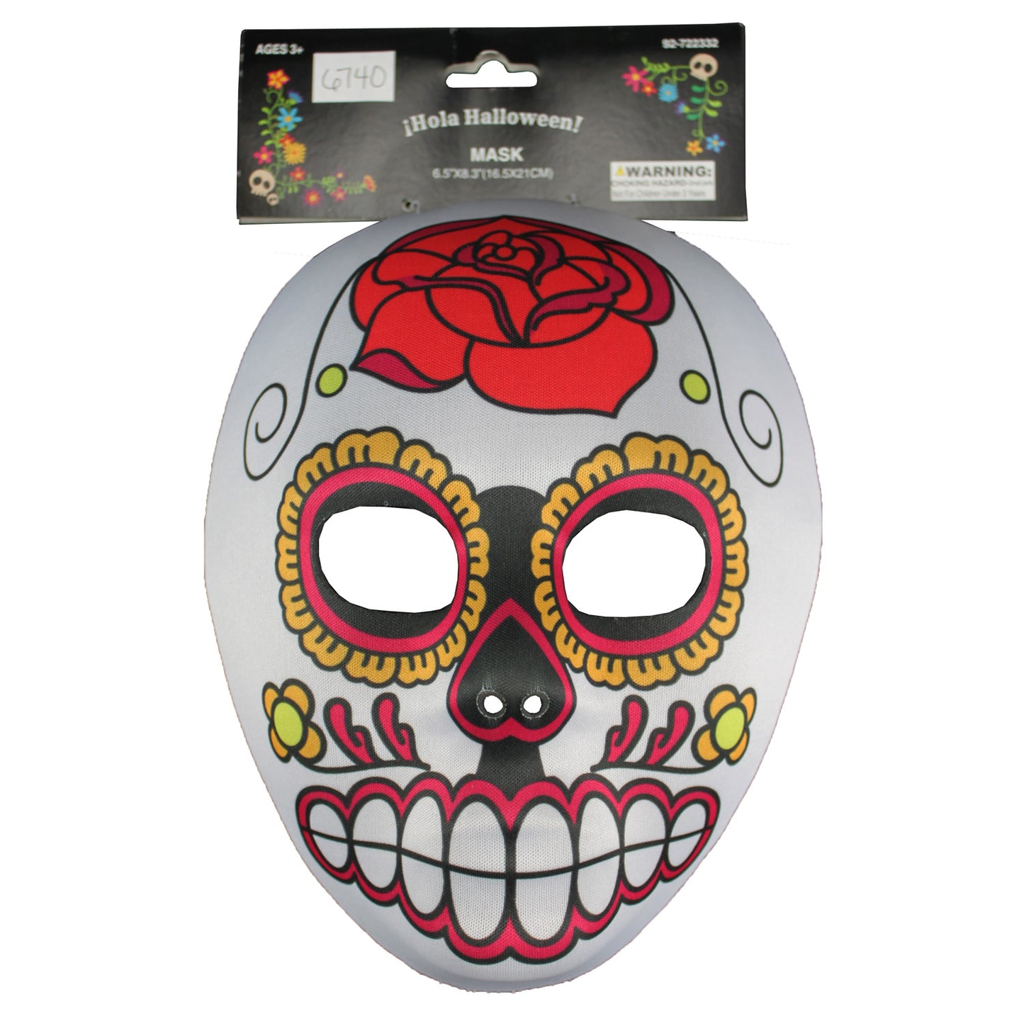 6740 - Day of the Dead Mask With Pink - |Pod 2-23|