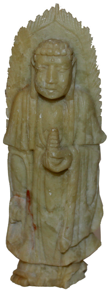6752 - 5" White Stone Buddha - |H-16|