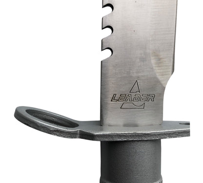 6764 - Survival Knife 12" Silver Sharpener, Fishing Hooks And Line, Matches, Needles Weights |105|Store|
