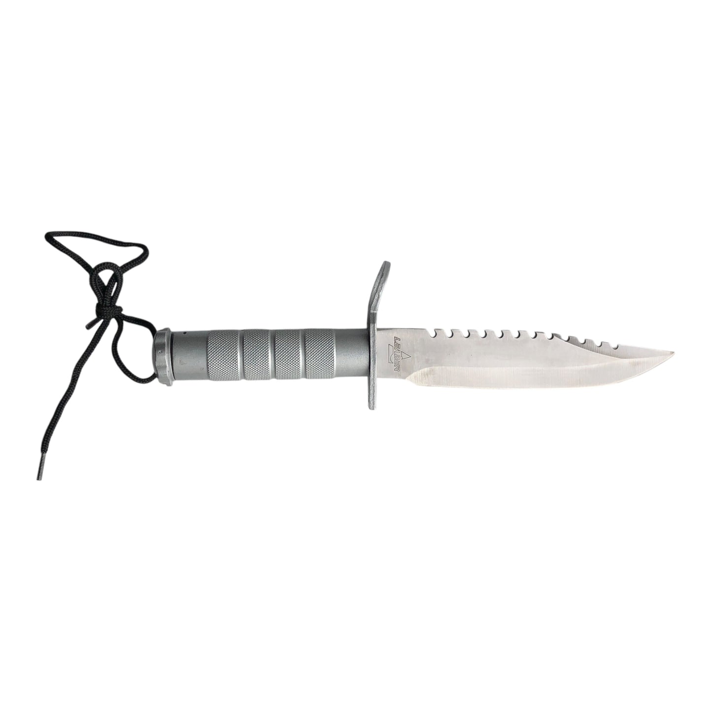 6764 - Survival Knife 12" Silver Sharpener, Fishing Hooks And Line, Matches, Needles Weights |105|Store|