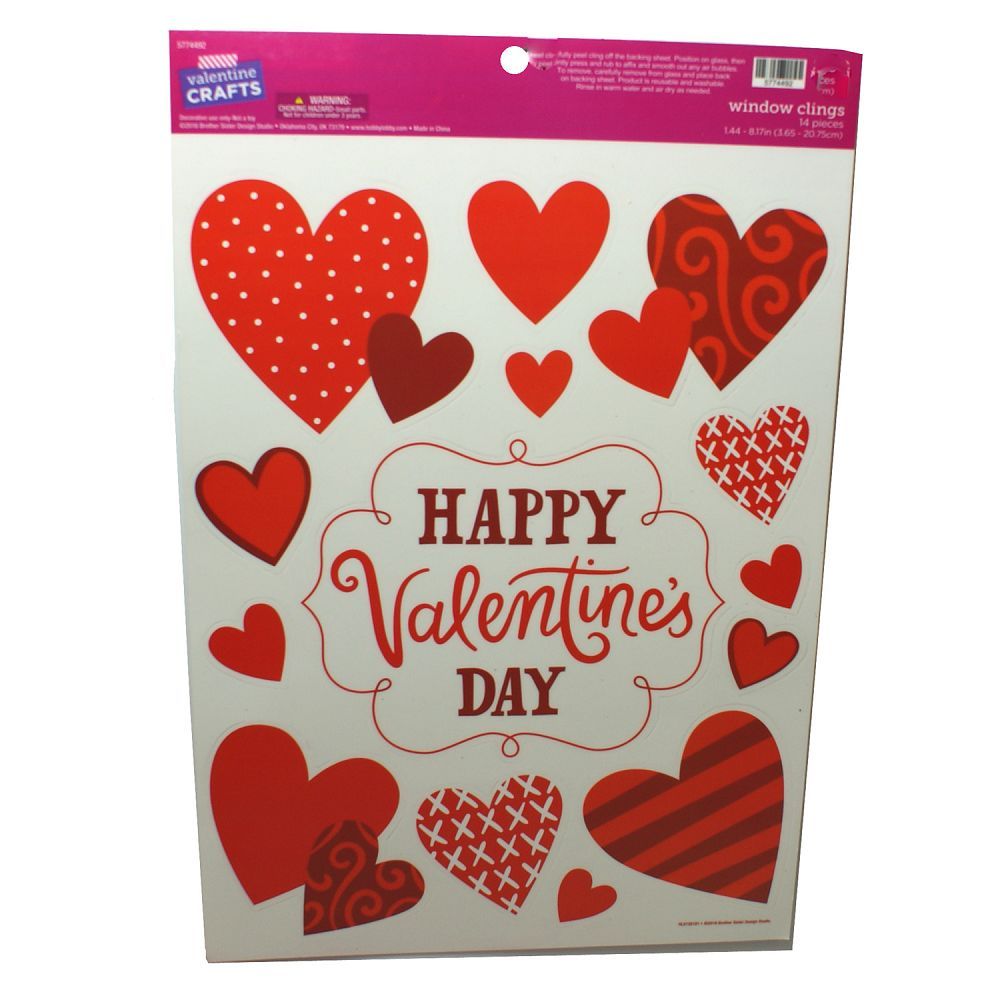 6790 - Happy Valentine's Day Cling - |9-2|