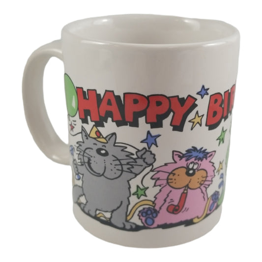 6796 - Happy Birthday Cats Mug - |7-28|
