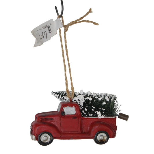 6801 - Xmas Tree in Truck Ornament - |Pod 2-73|