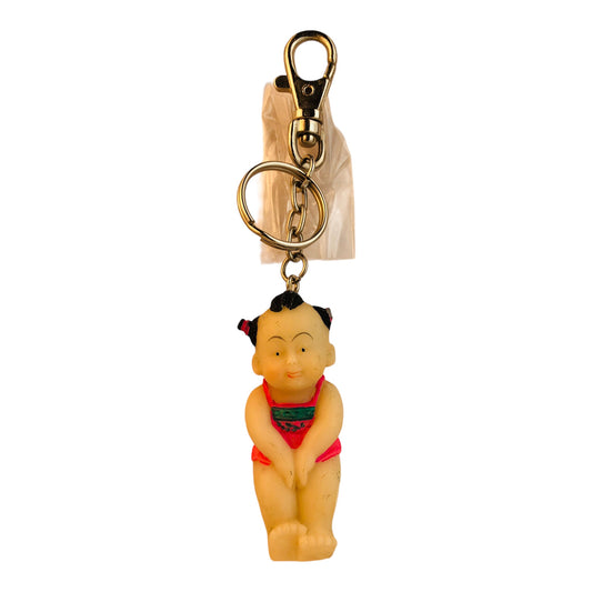 6829 - Pink Apron Girl Keychain - |DVD-37|