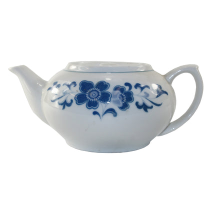 6890- Blue Flower Tea Pot Porcelain Teapot With Lid |9-18|