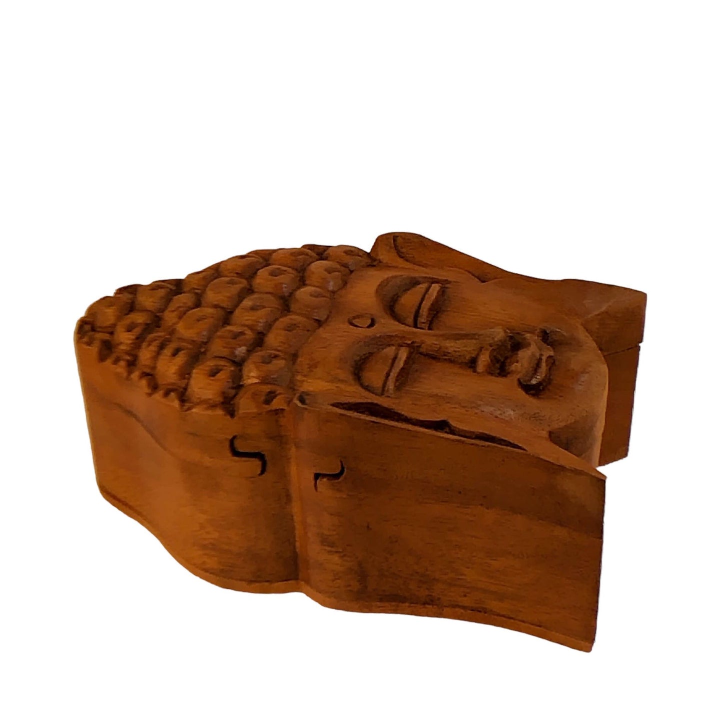 693 - Wood Puzzle Box With Buddha |GR-52|