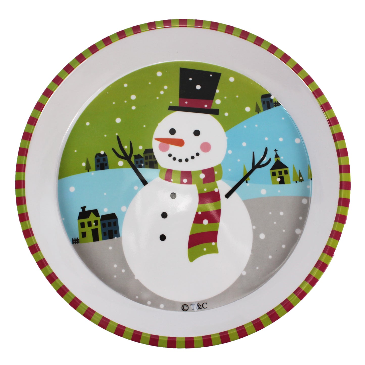 6963 - Snowman Tray 12" Plastic - |Pod 2-20|