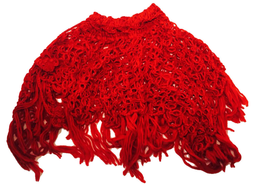 6971 - Red Shawl One Size NO ATT